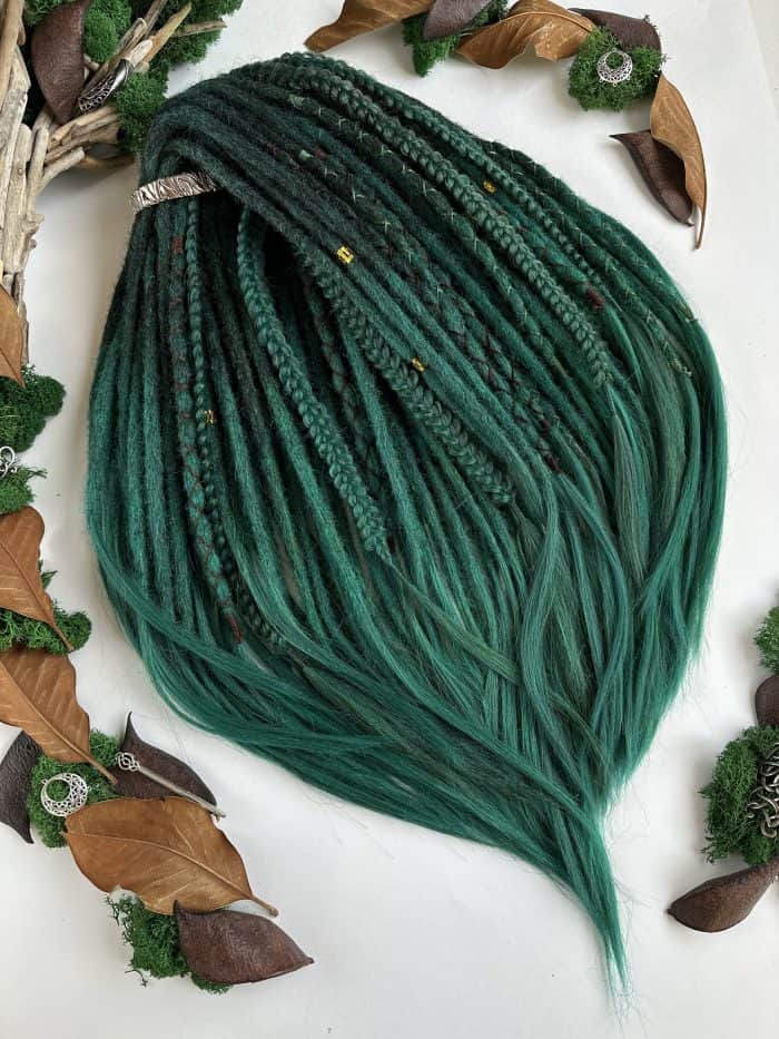 Crochet Dreads – Dark Green