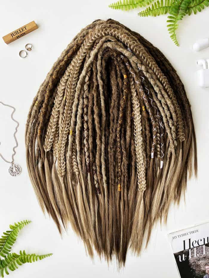 Textured Dreads – Brown Blonde «Boho»