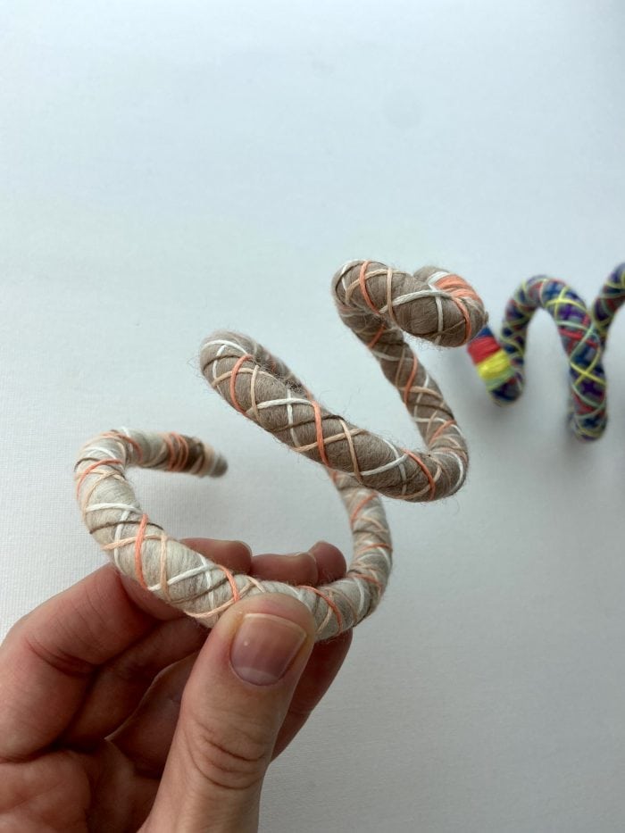 Pfirsich Spiralock für Dreadlocks