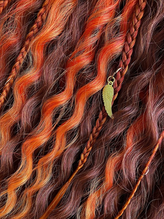 Rothaarige lockige Dreadlocks Foto 04