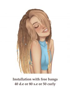 Dreads Hairstyle with Free Bangs