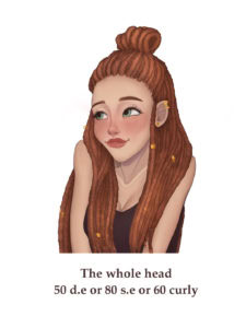 Full Head Dreadlocks Hairstyle