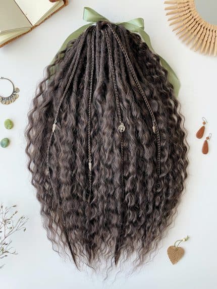 Curly Dreads – Dark Brown