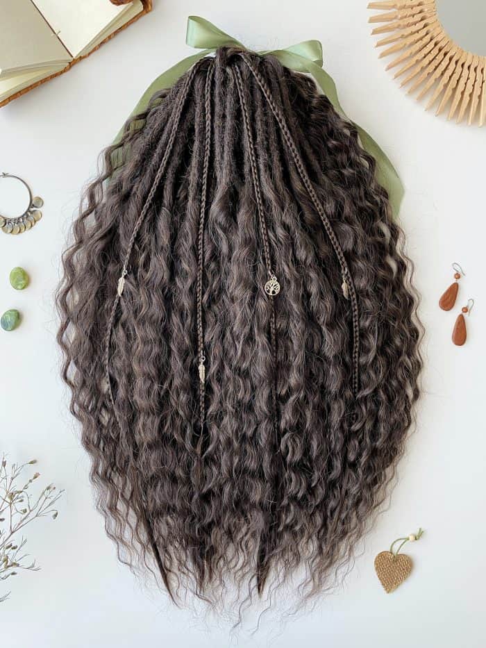 Curly Dreads – Dark Brown