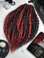 Curly Dreads – Red Black