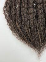Dunkelbraune lockige Dreadlocks 05
