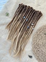 Natural Dreads – Dark Brown Ombre