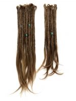 Natural Dreads – Brown with Long Ends 06