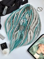 Textured Dreads – Ash Emerald