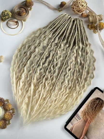 Curly Dreads – Golden Blond