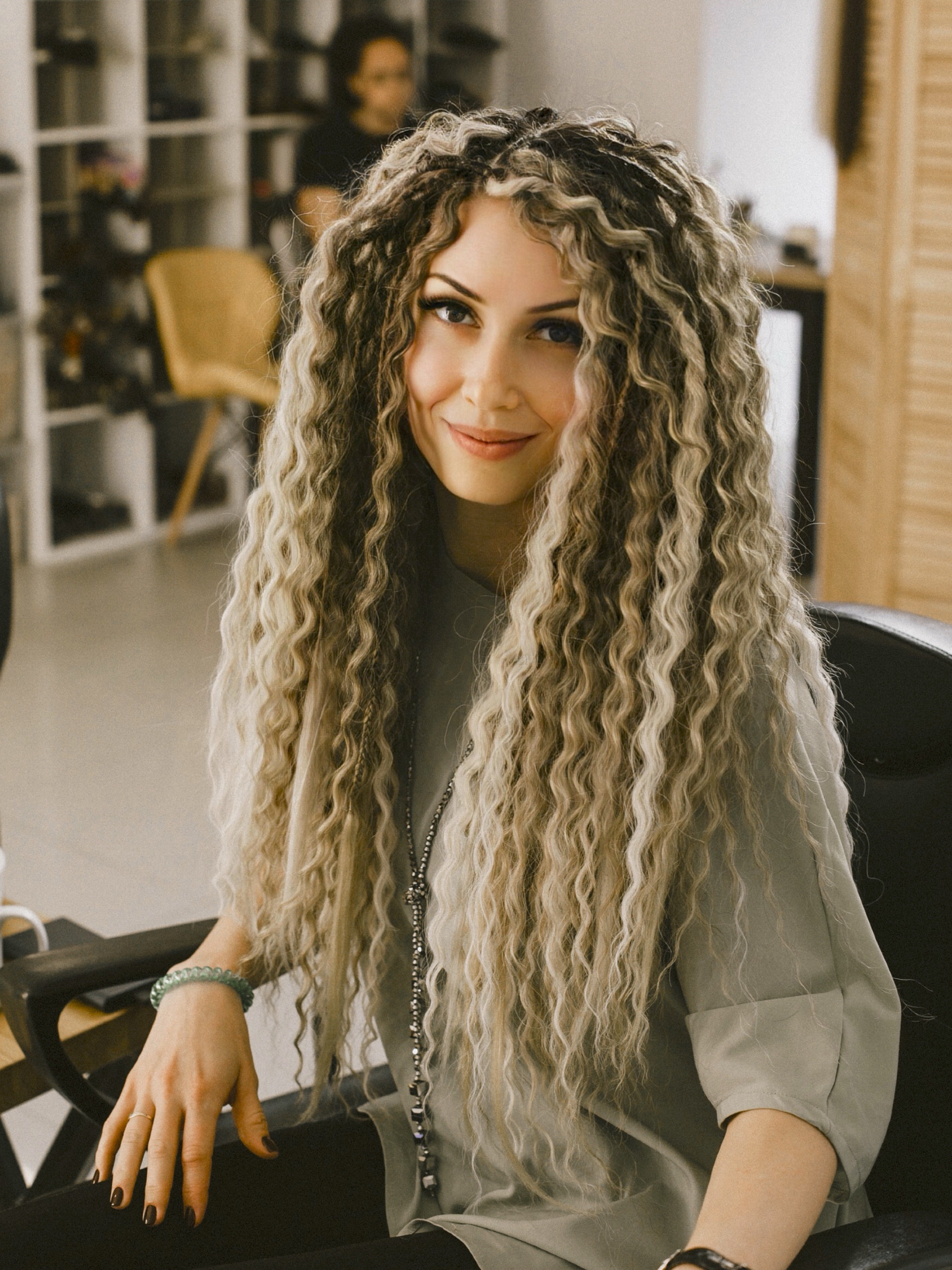 Brown Blonde Curly Dreads for Sale Buy Synthetic Dreadlocks