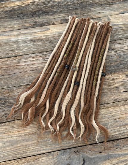 Natural Dreadlocks in Ginger and Blonde Shades