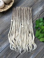 Natural Human Hair Dreadlocks in Blonde Shades