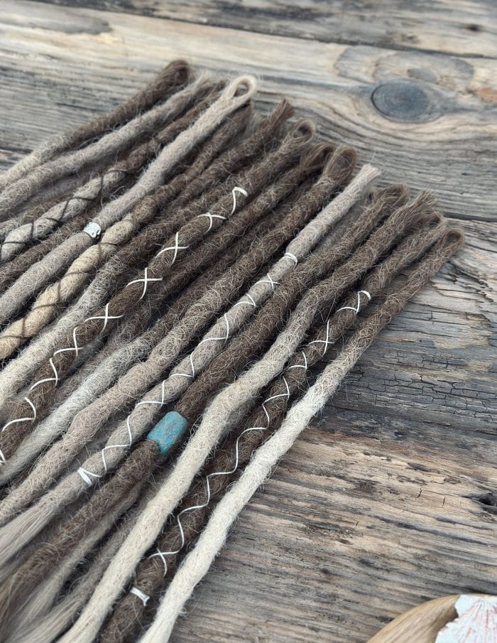 Natural driftwood blonde dreadlocks back view – DaddyDread