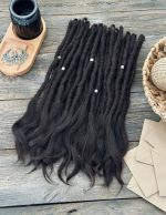 Natural Human Hair Dreadlocks – Natural Black with a Soft Brown Hue
