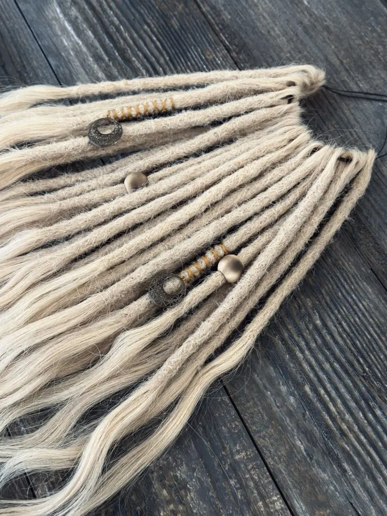 Platinum Blonde Human Hair Dread Extensions