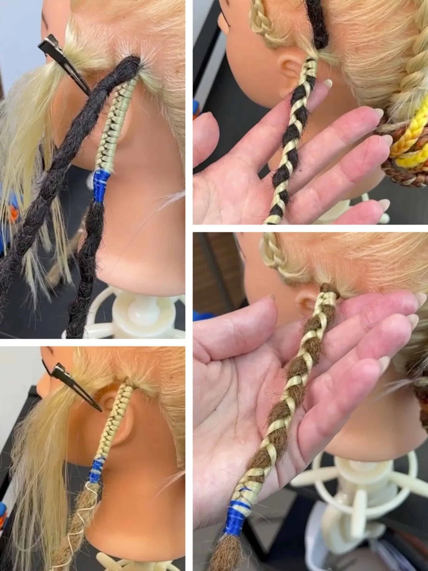 Einflechten von Dreadlock Extensions – Kurs: Klassische und Skandinavische Methode für DE & SE