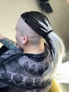 Custom Vibrant Colour Transition Smooth Dread Extensions